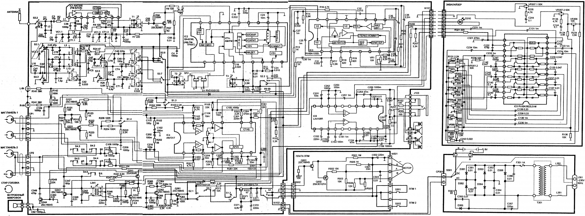 Схема panasonic rx ct840